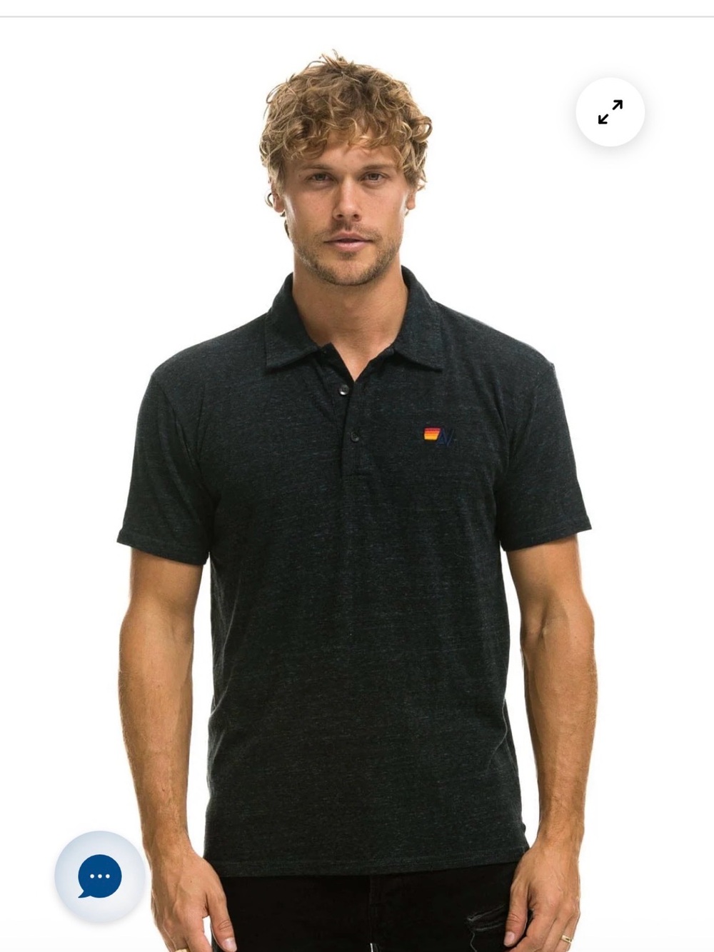 Aviator Nation Men’s Charcoal Polo